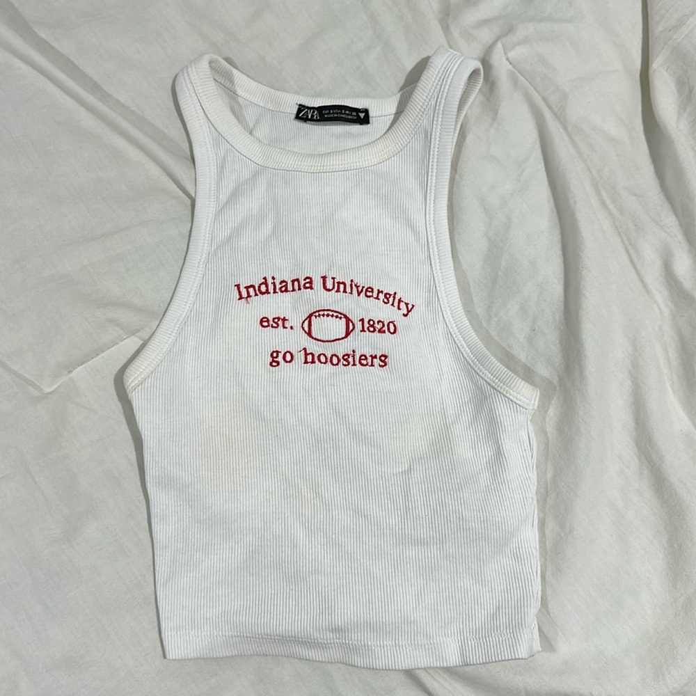 Indiana University tailgate crop top